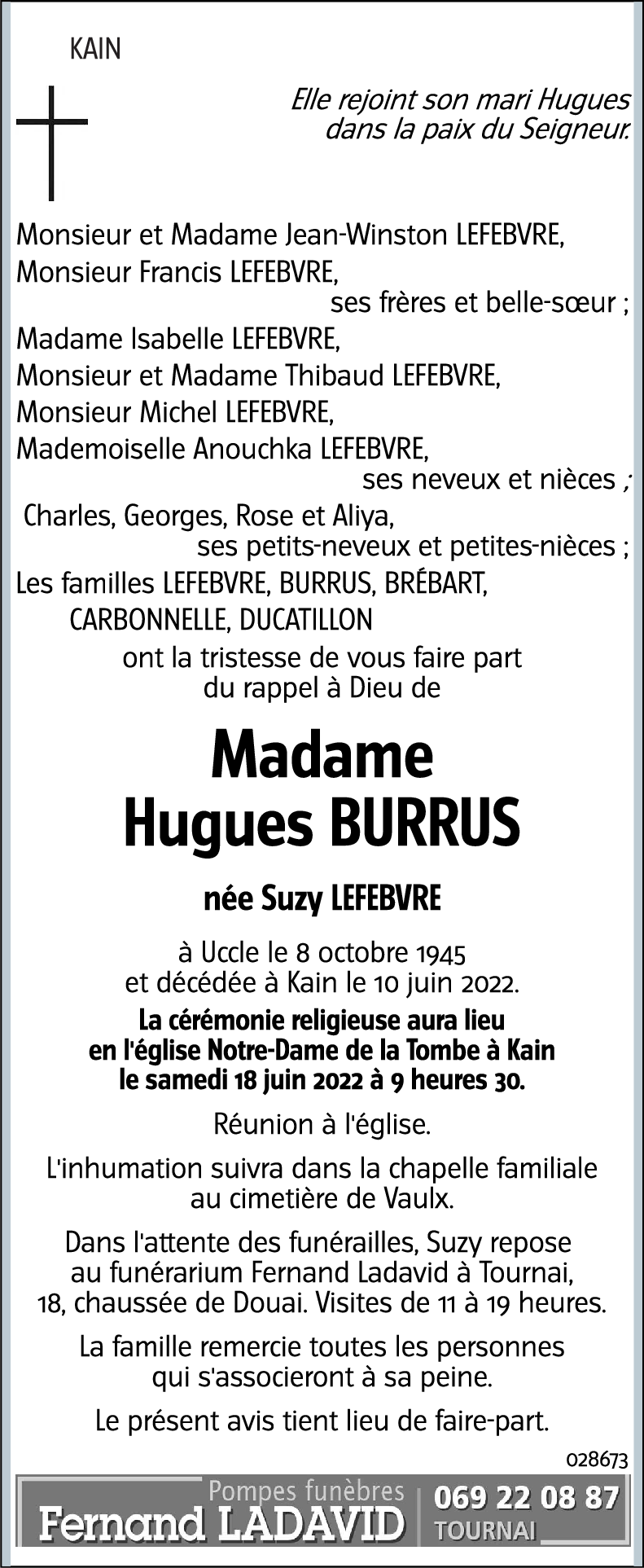 Suzy LEFEBVRE