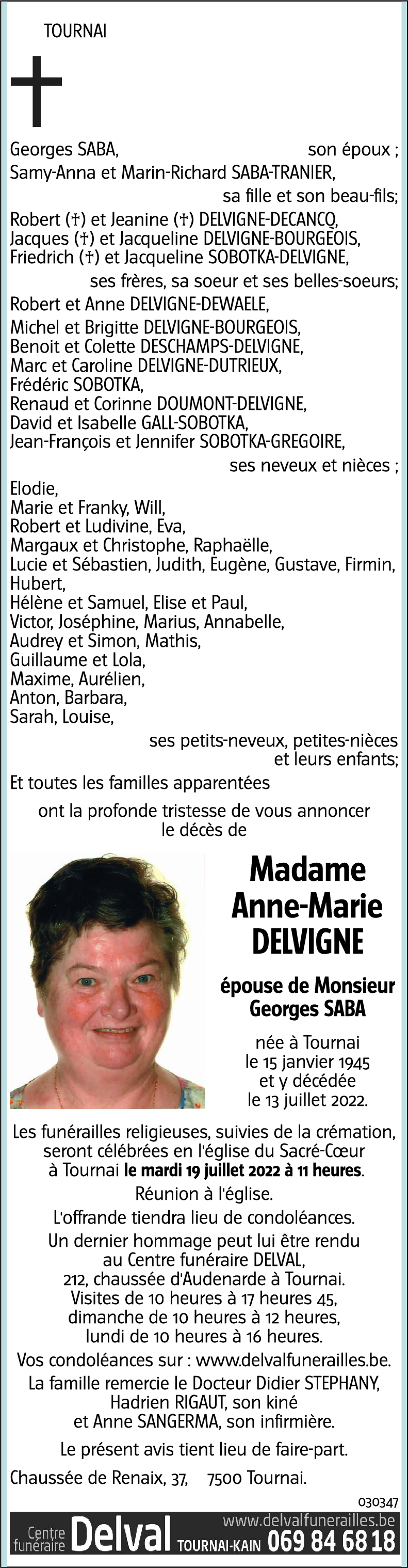 Anne-Marie DELVIGNE