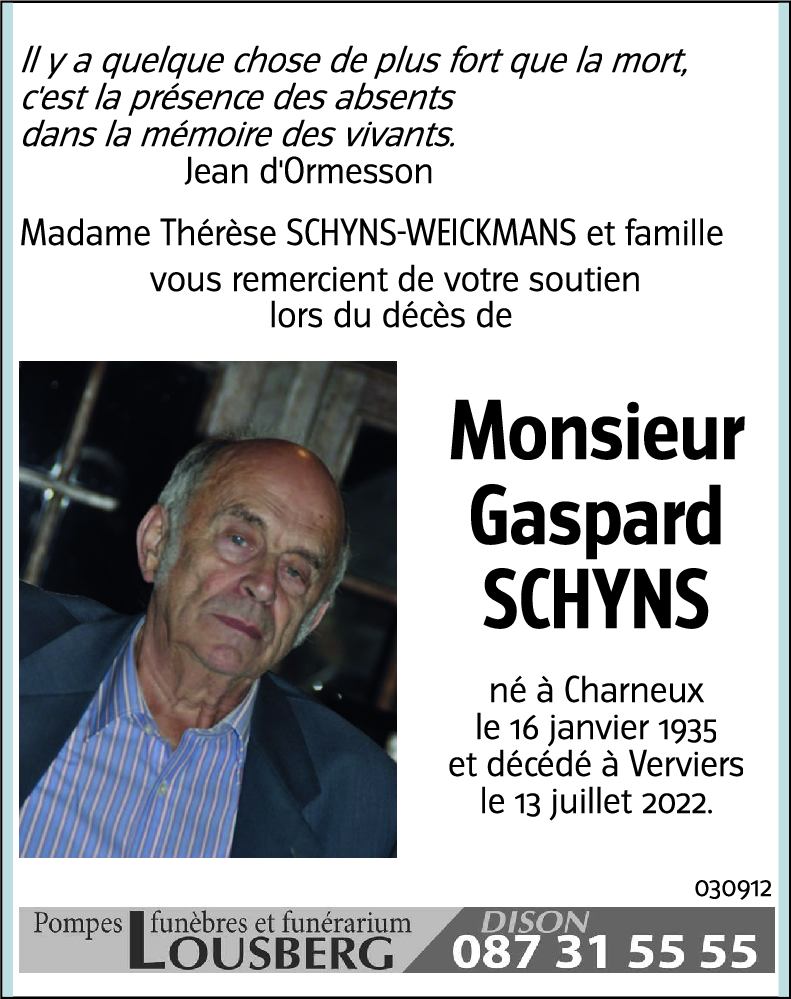 Gaspard SCHYNS