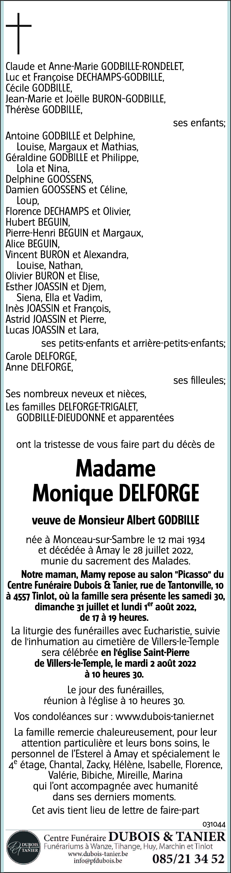 Monique DELFORGE
