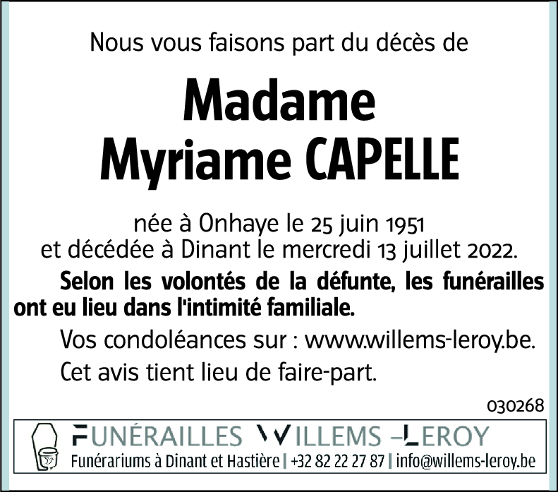 Myriame CAPELLE