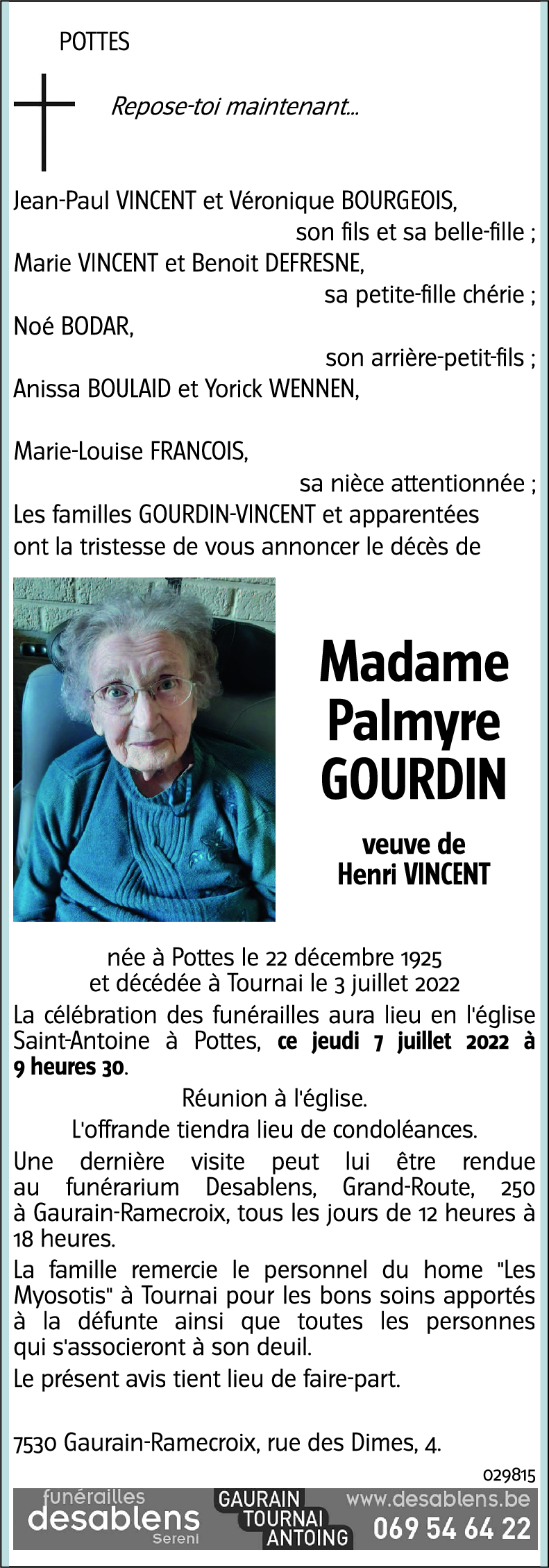 Palmyre GOURDIN