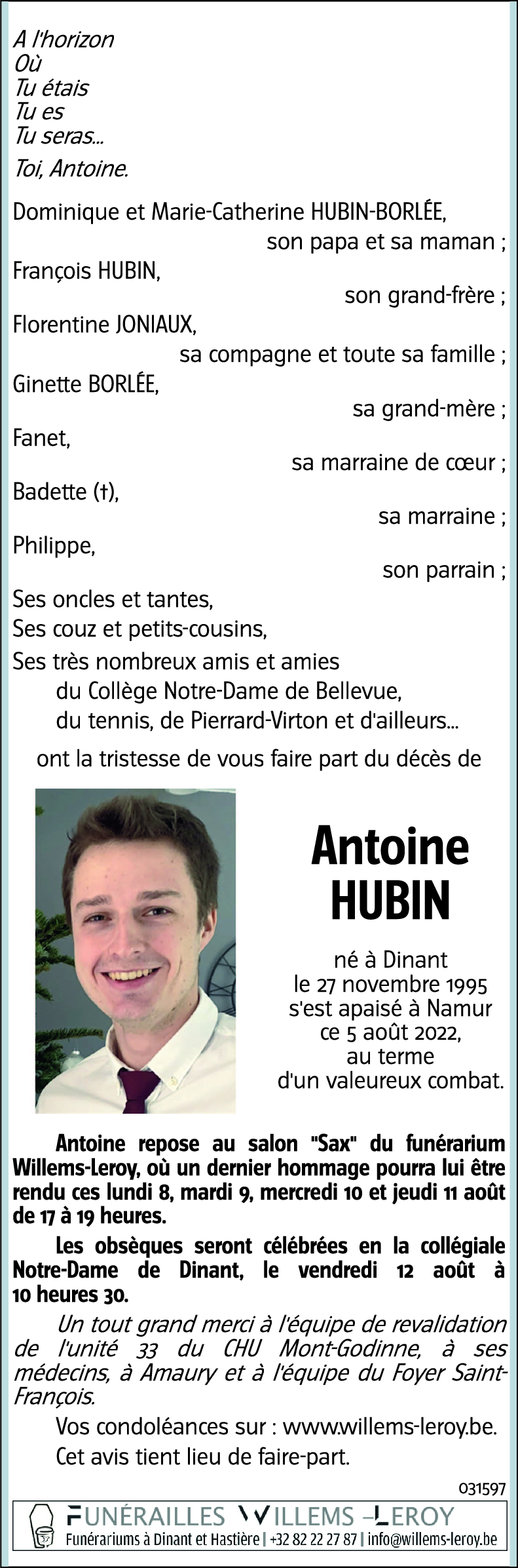 Antoine HUBIN