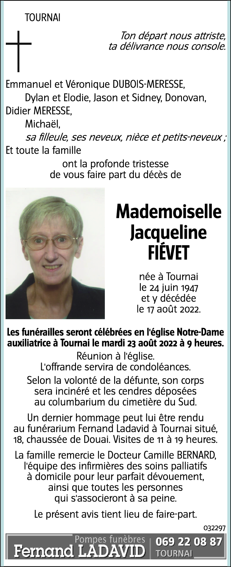 Jacqueline FIÉVET