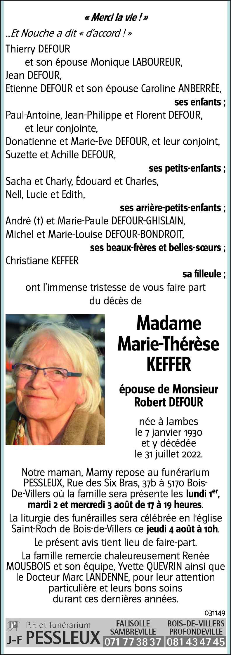 Marie-Thérèse KEFFER