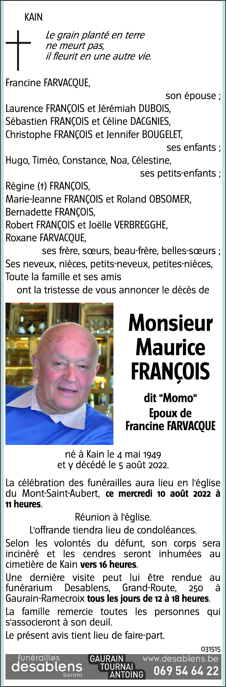 Maurice FRANCOIS