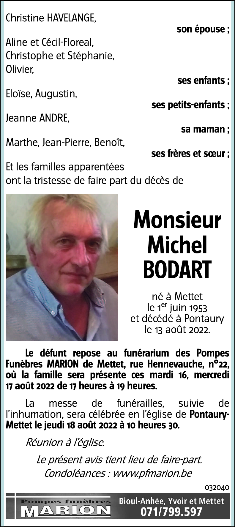 Michel BODART