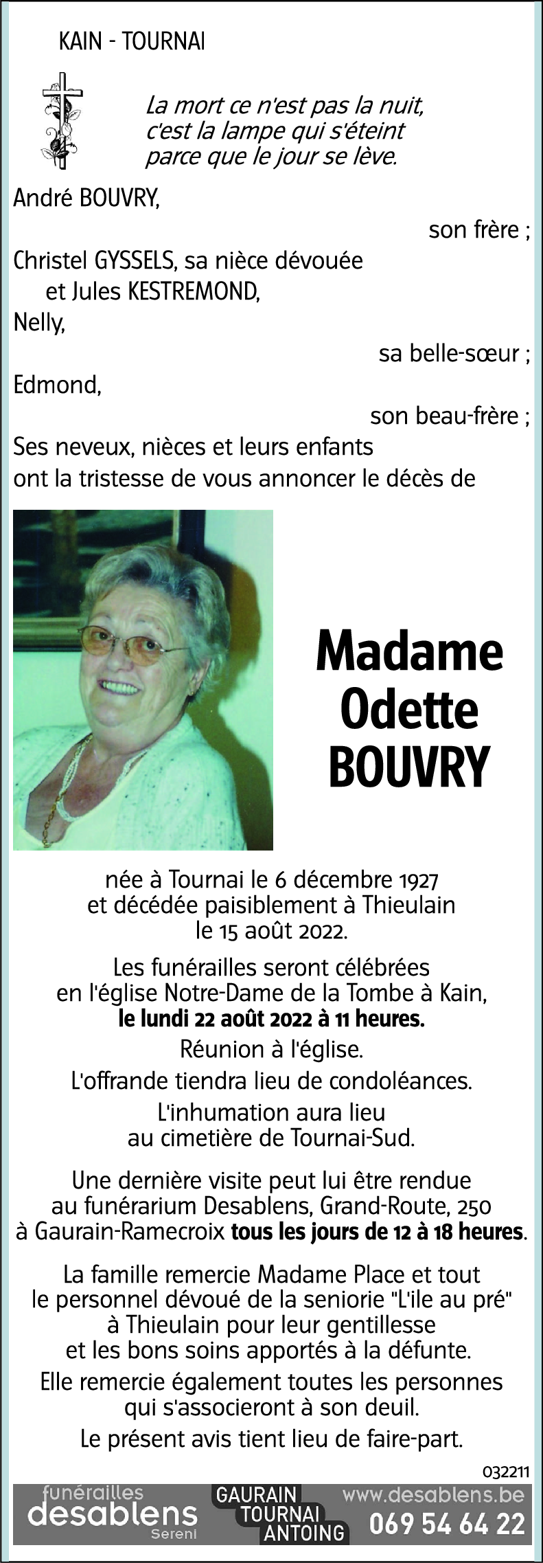Odette BOUVRY