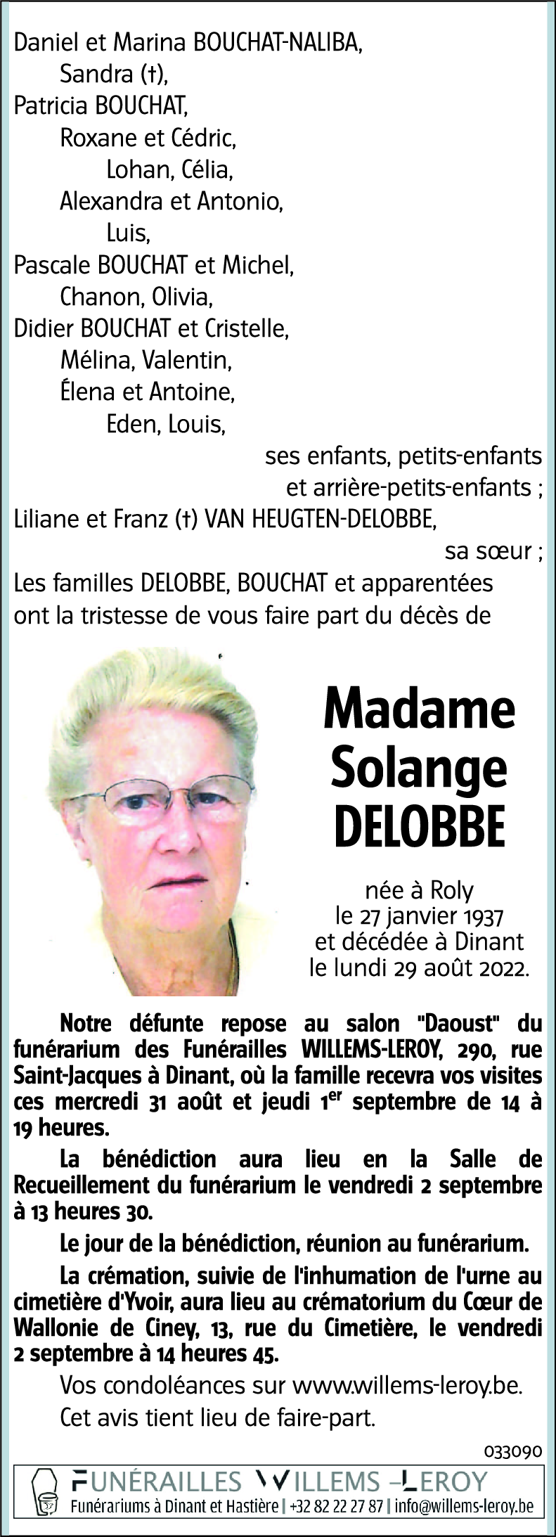 Solange DELOBBE