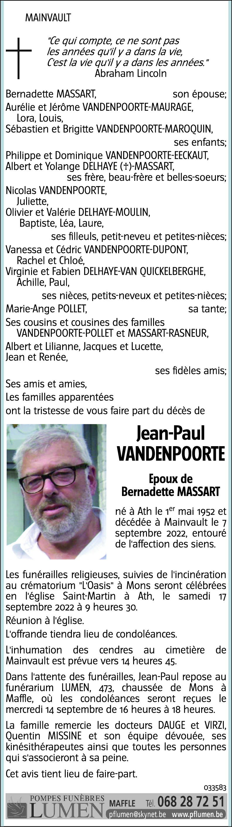 Jean-Paul VANDENPOORTE