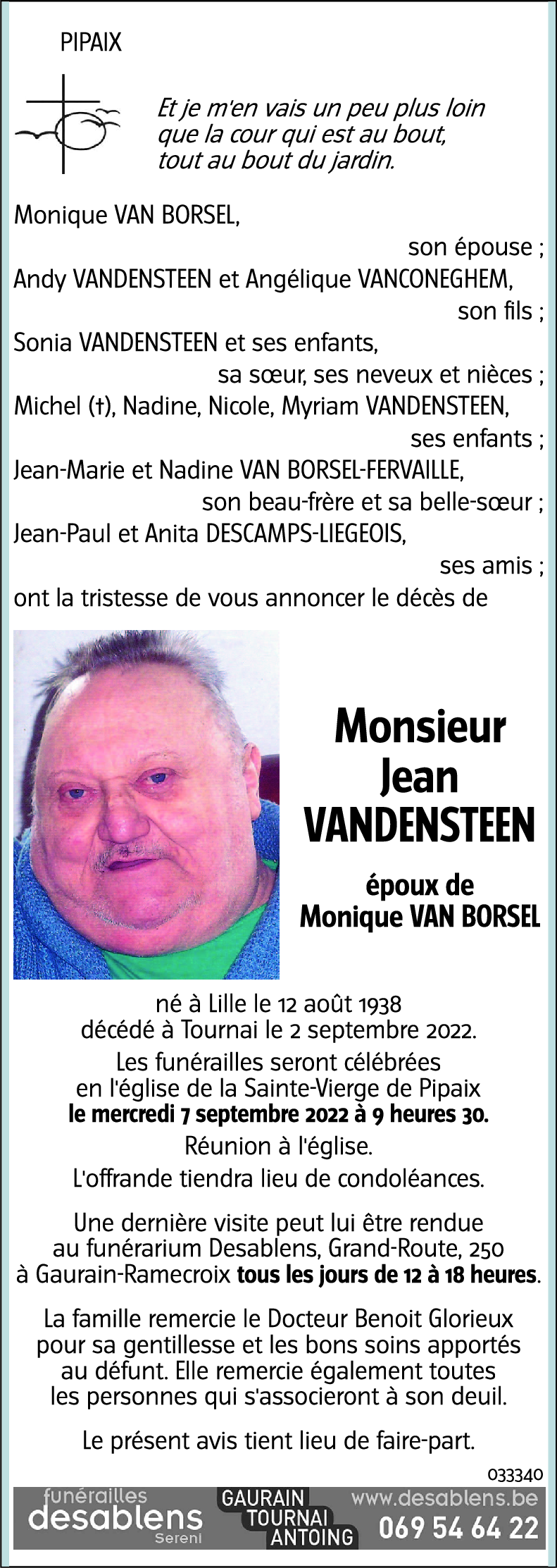 Jean VANDENSTEEN