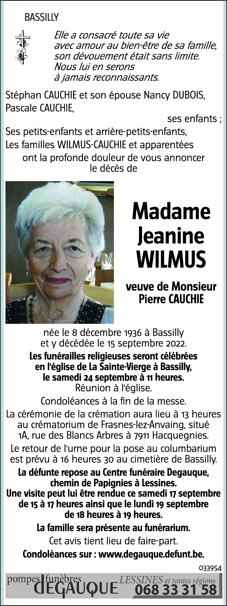 Jeanine WILMUS