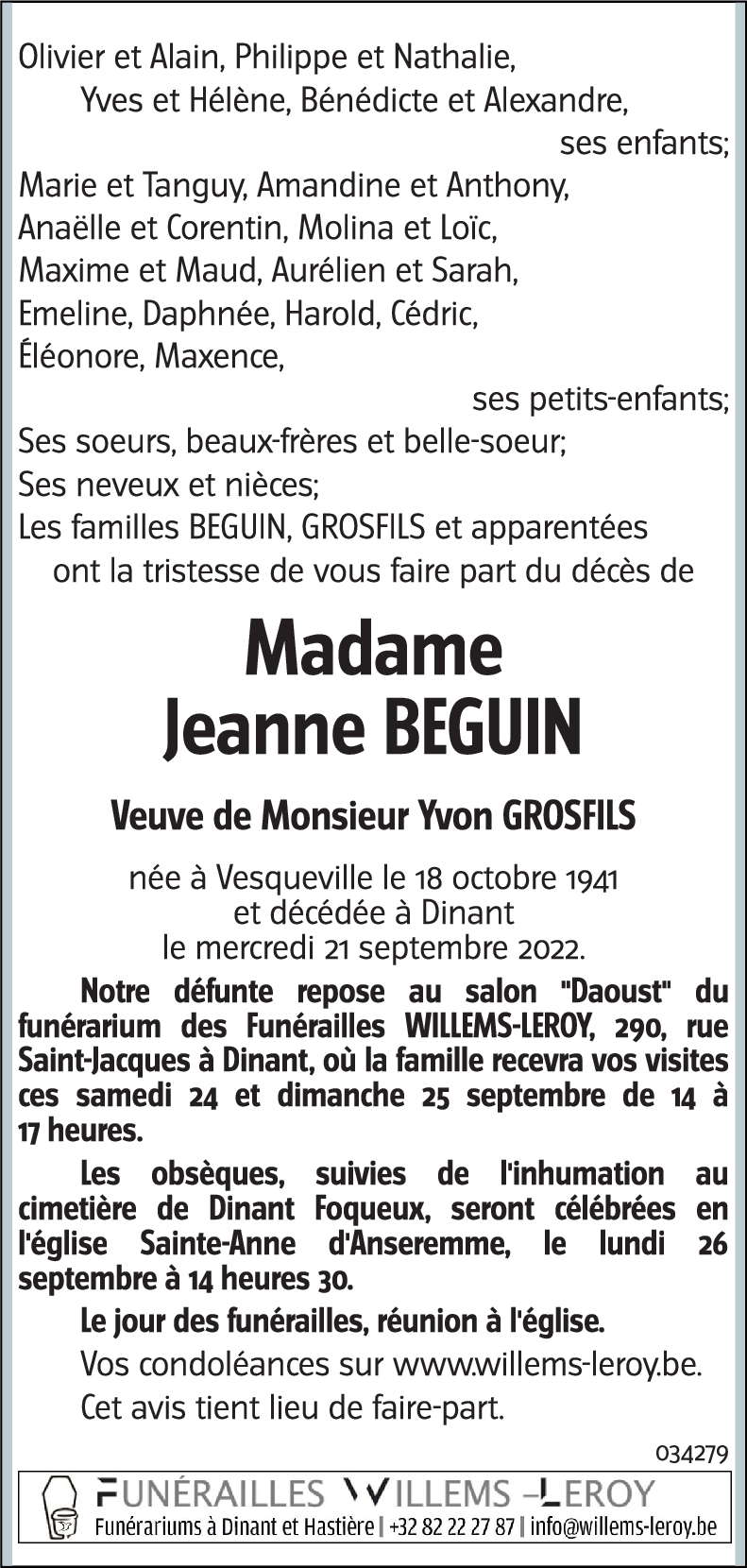 Jeanne BEGUIN