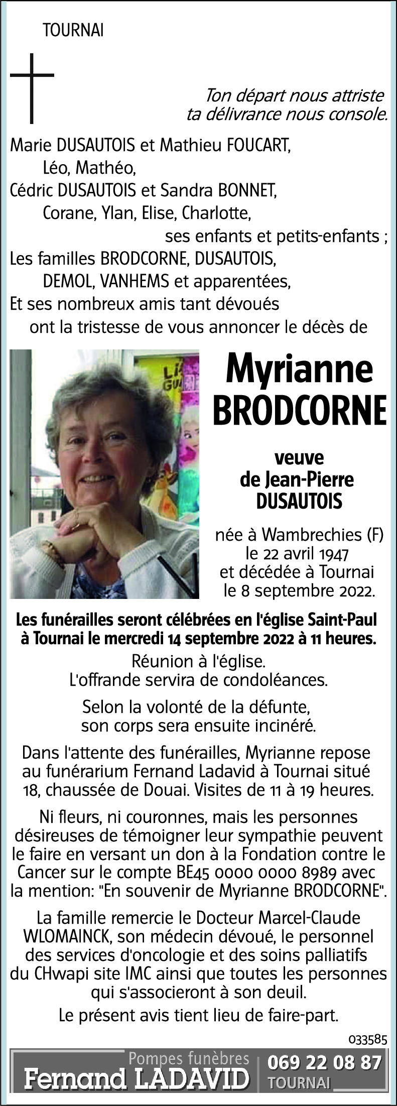 Myrianne BRODCORNE