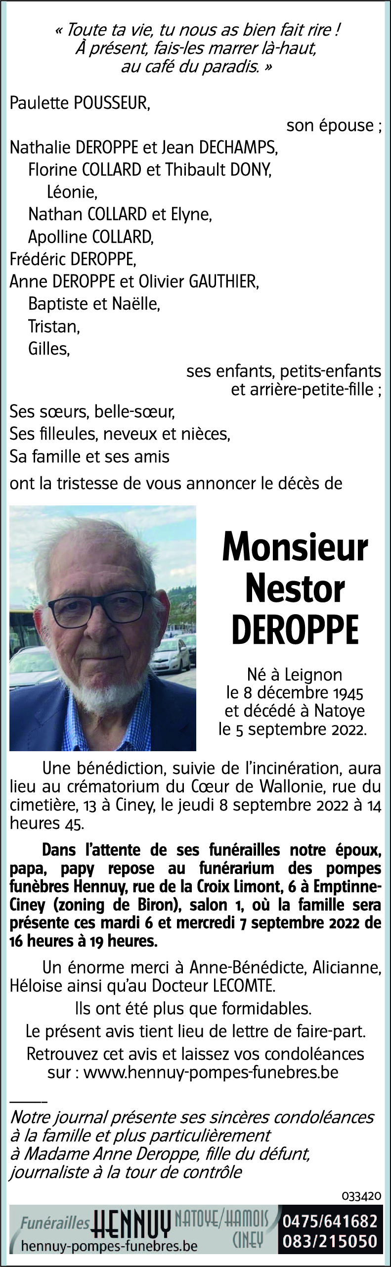 Nestor DEROPPE