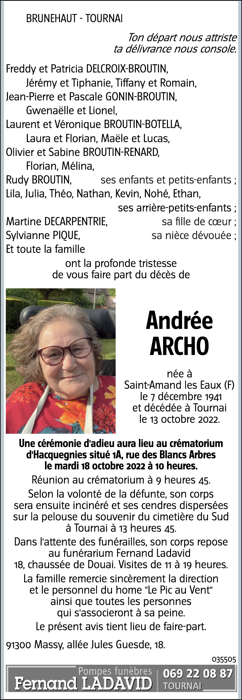 Andrée ARCHO