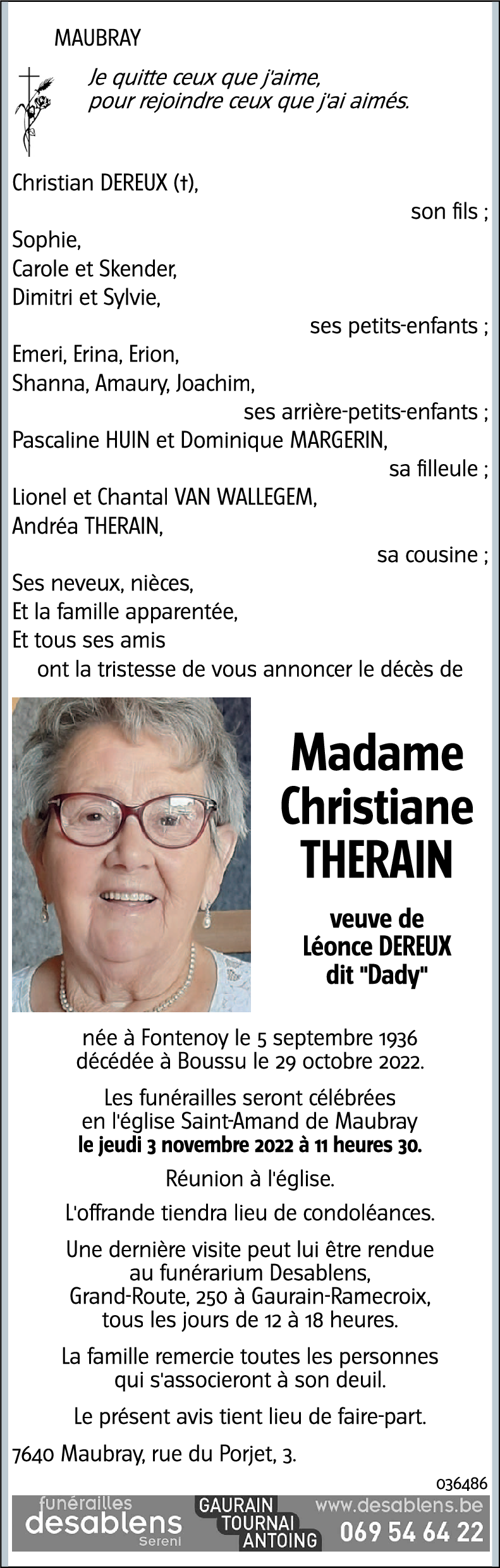 Christiane DEREUX