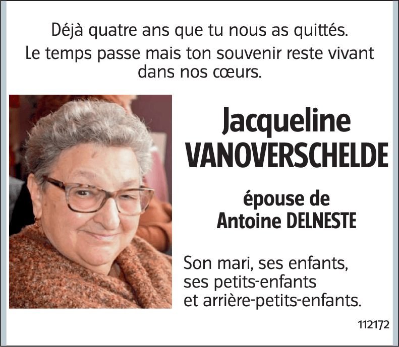 Jacqueline VANOVERSCHELDE
