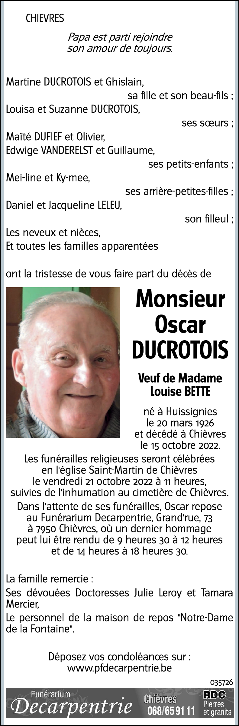 Oscar Ducrotois