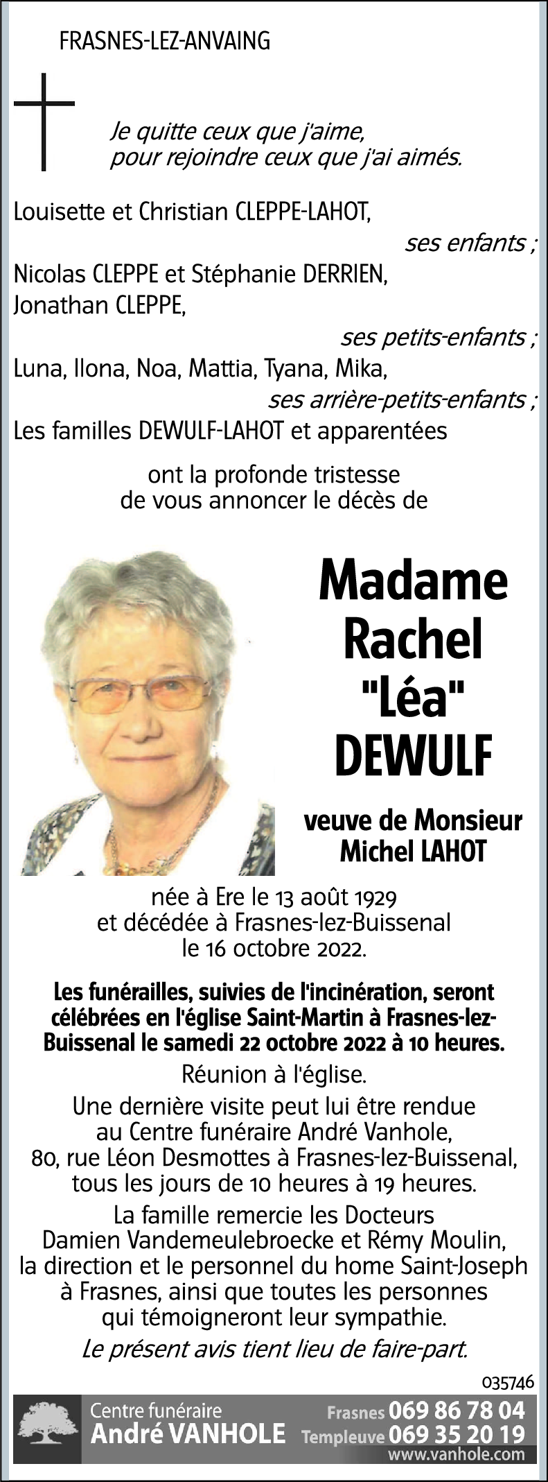 Rachel DEWULF