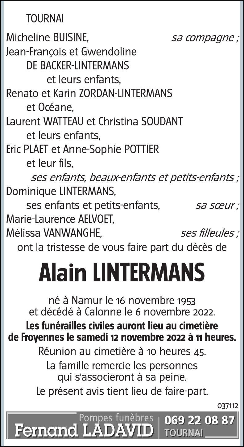 Alain LINTERMANS