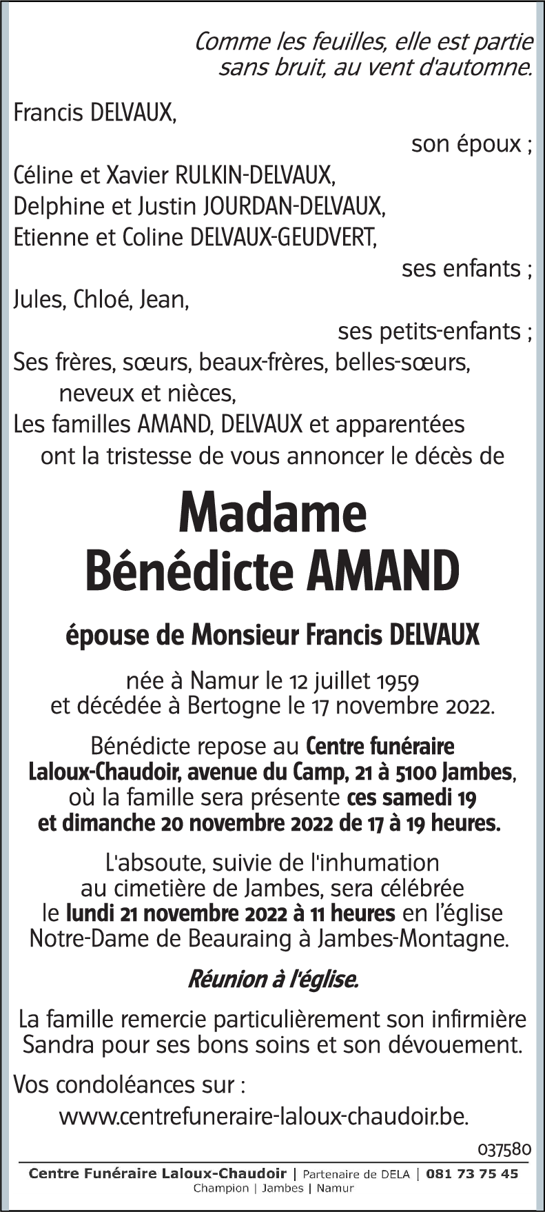 Bénédicte AMAND