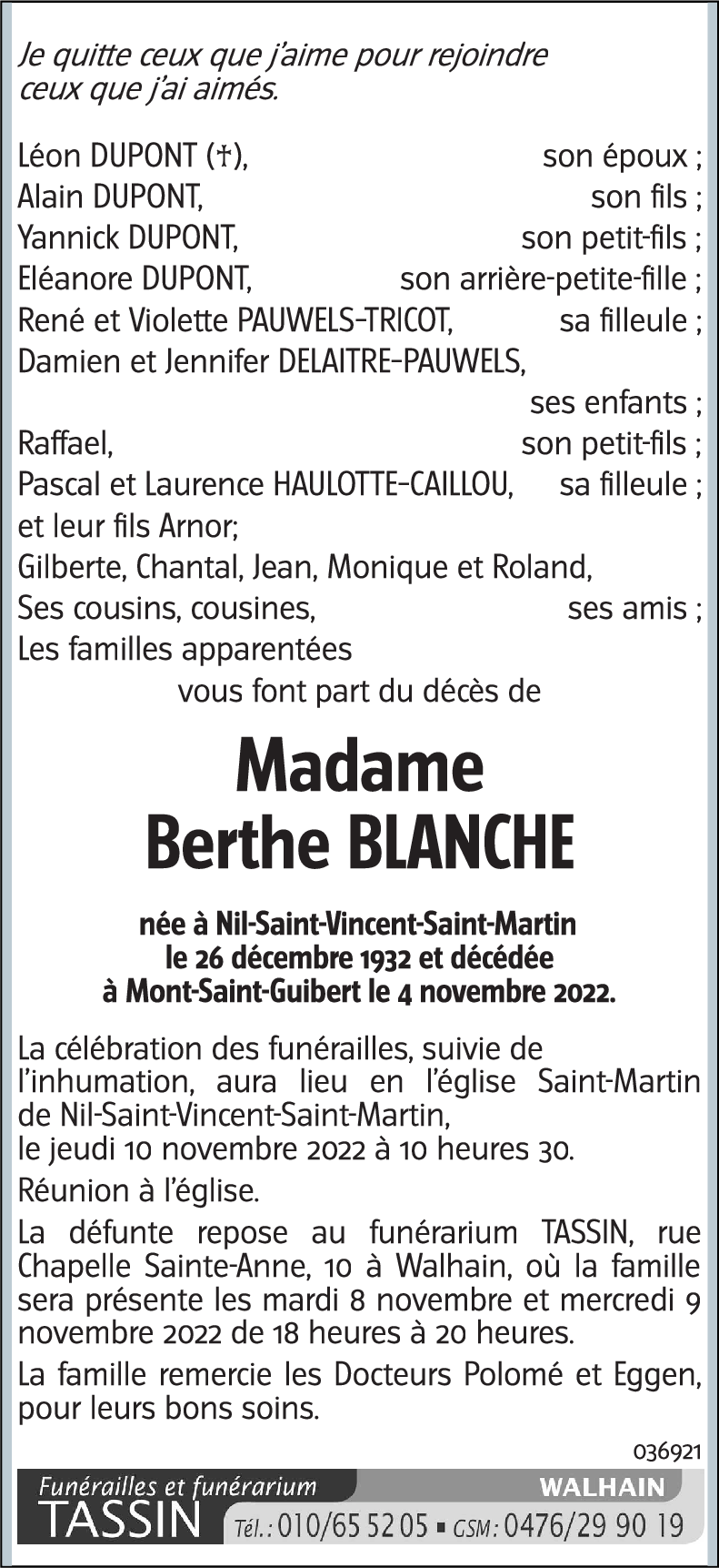 Berthe Blanche