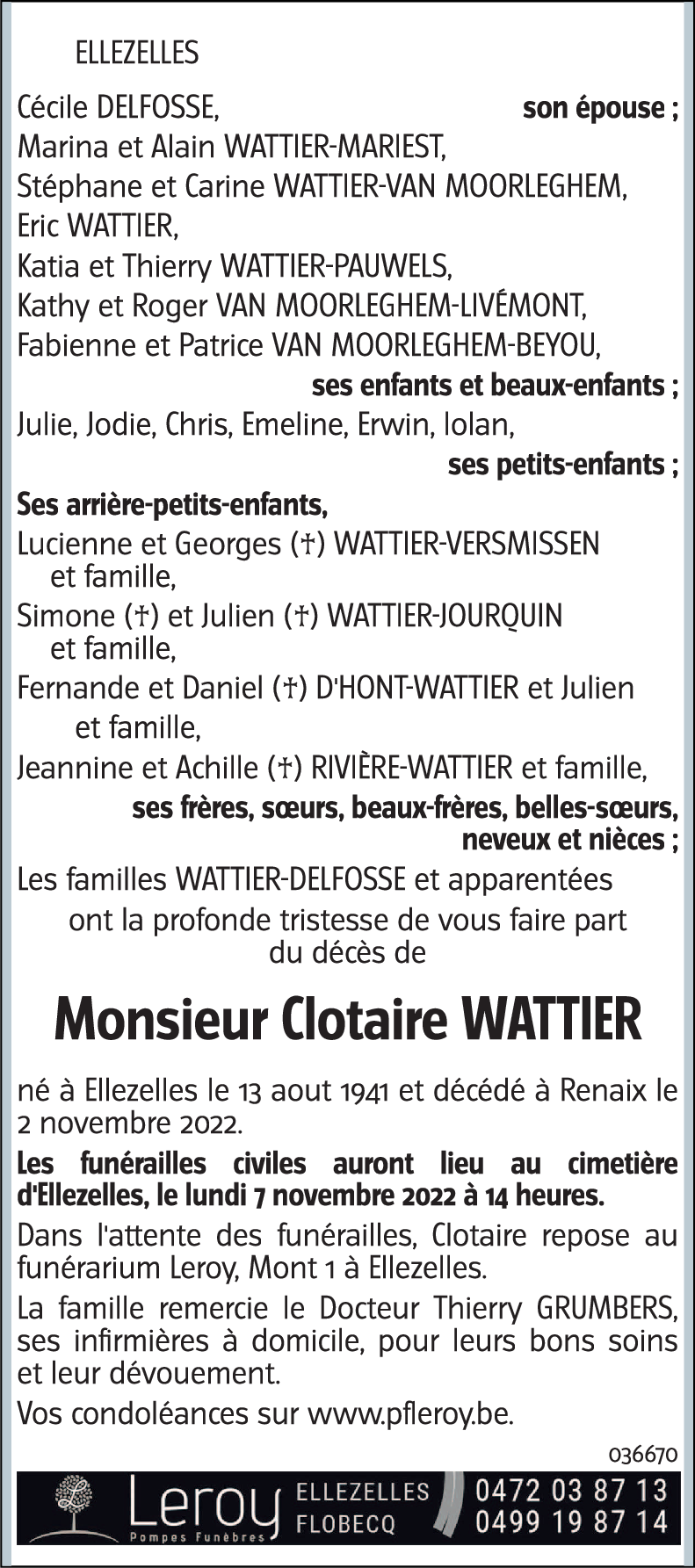 Clotaire Wattier