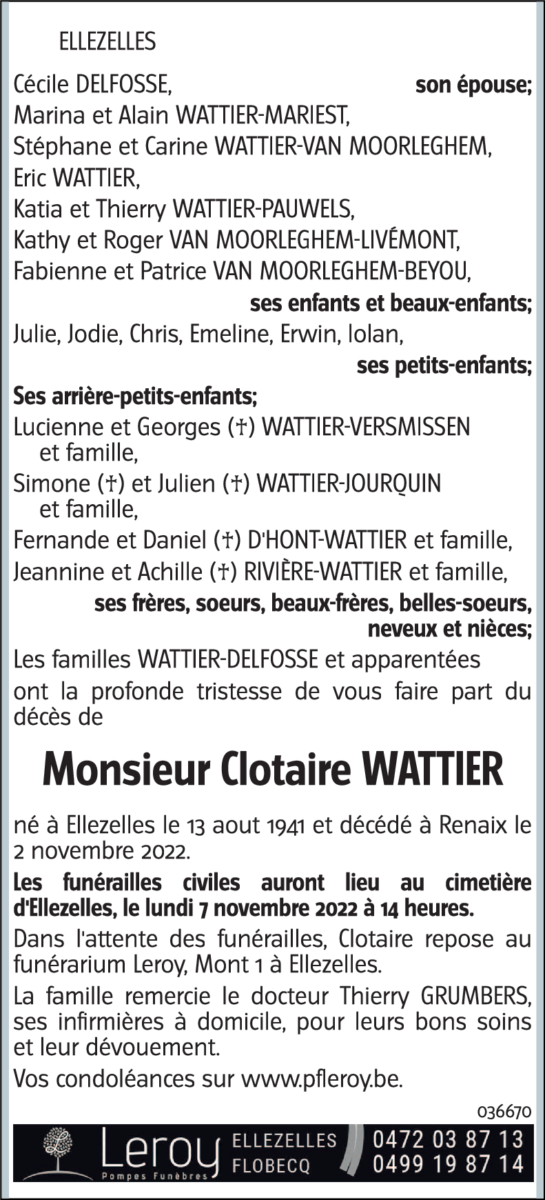 Clotaire Wattier