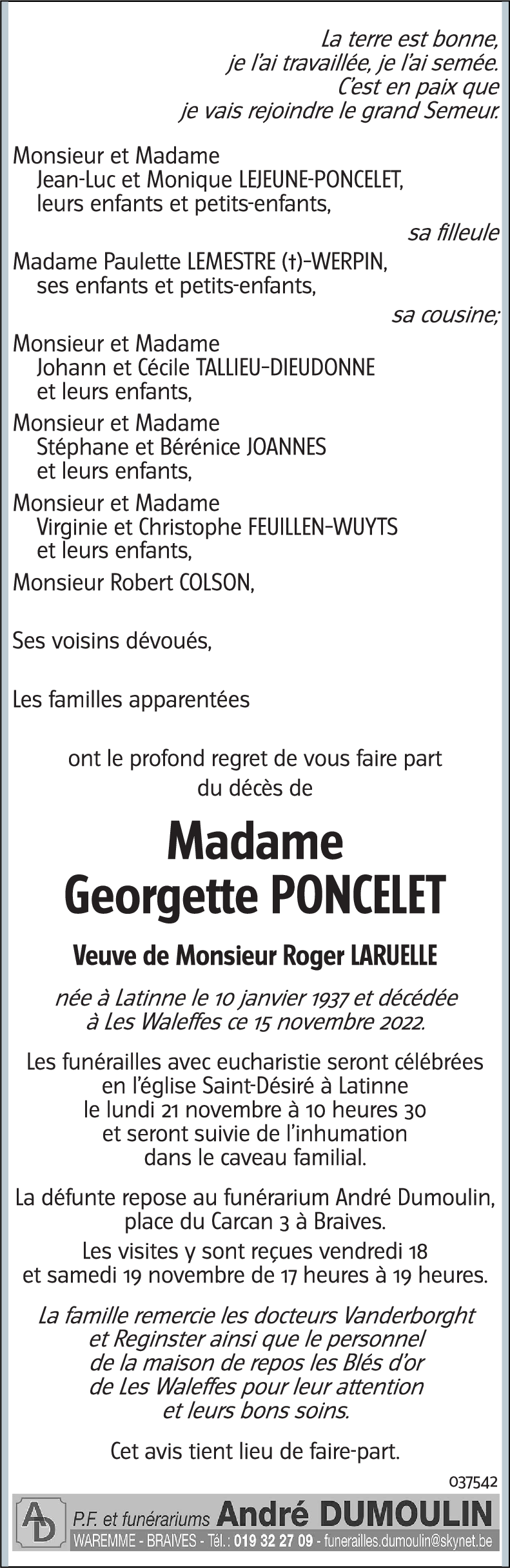 Georgette LARUELLE