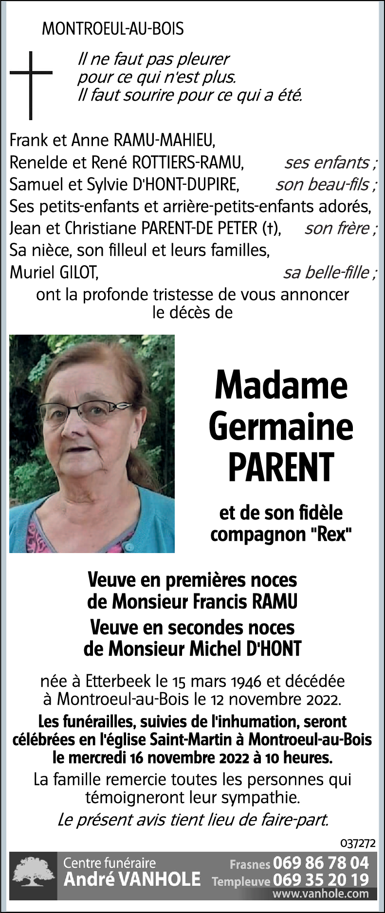 Germaine PARENT