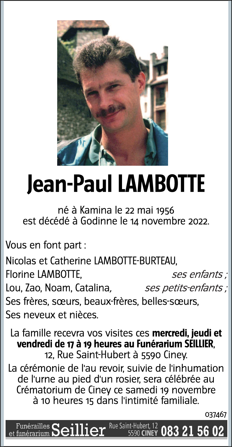 Jean-Paul LAMBOTTE