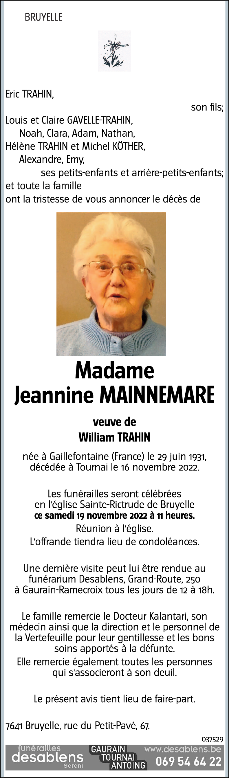 Jeannine MAINNEMARE