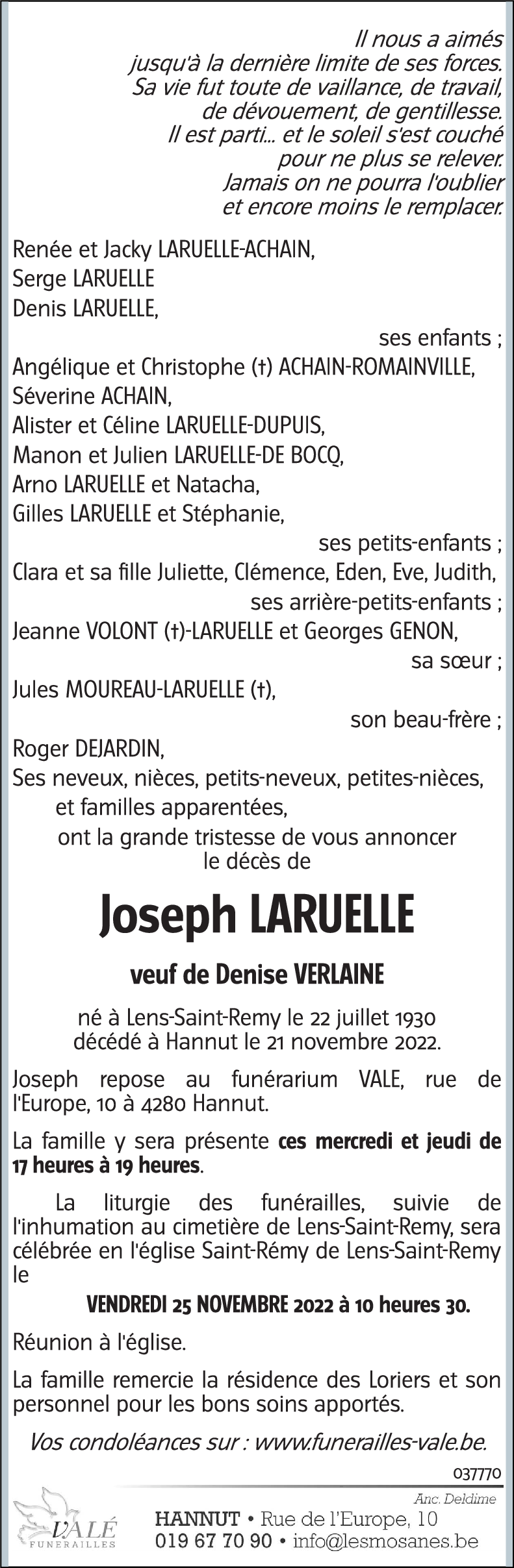 Joseph LARUELLE