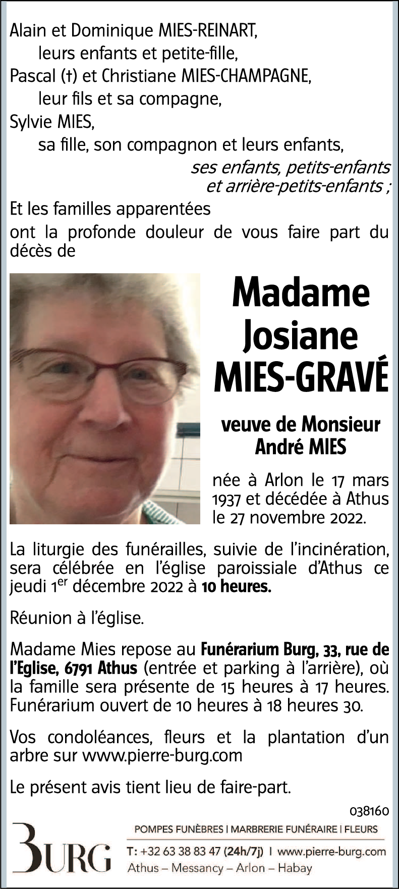 Josiane MIES-GRAVÉ