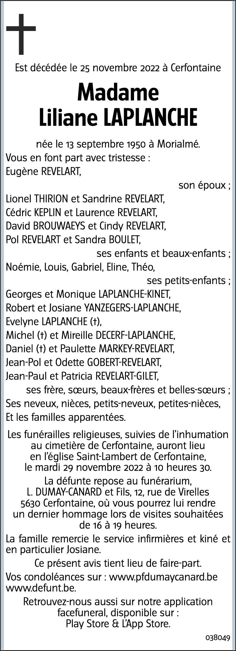 Liliane LAPLANCHE