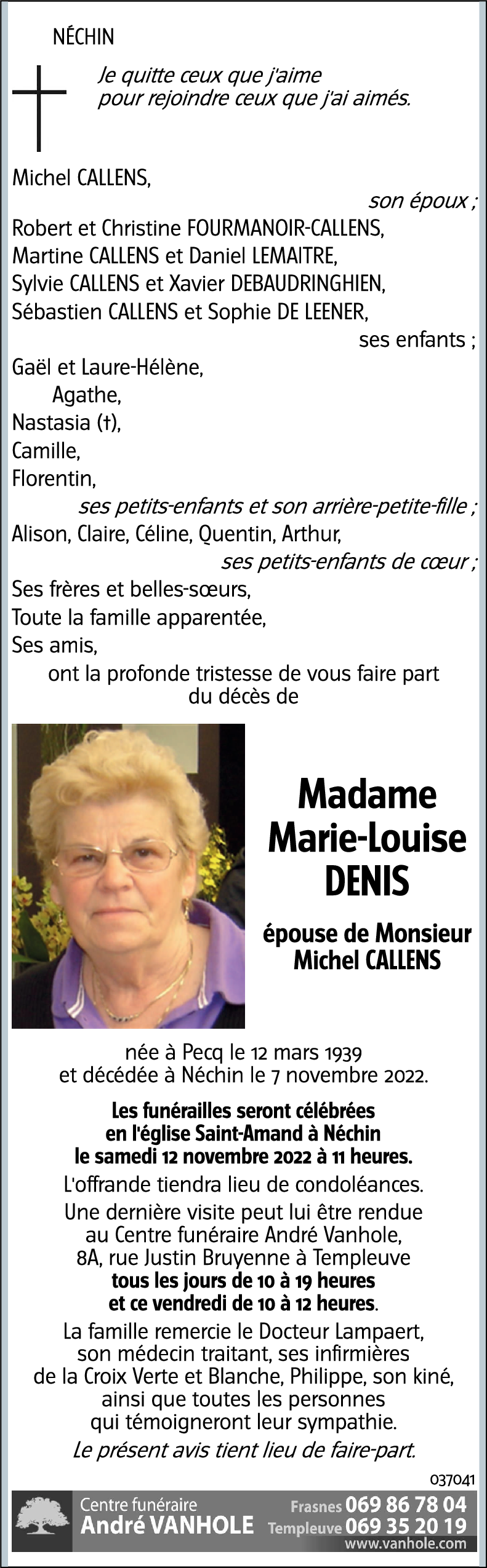 Marie-Louise DENIS