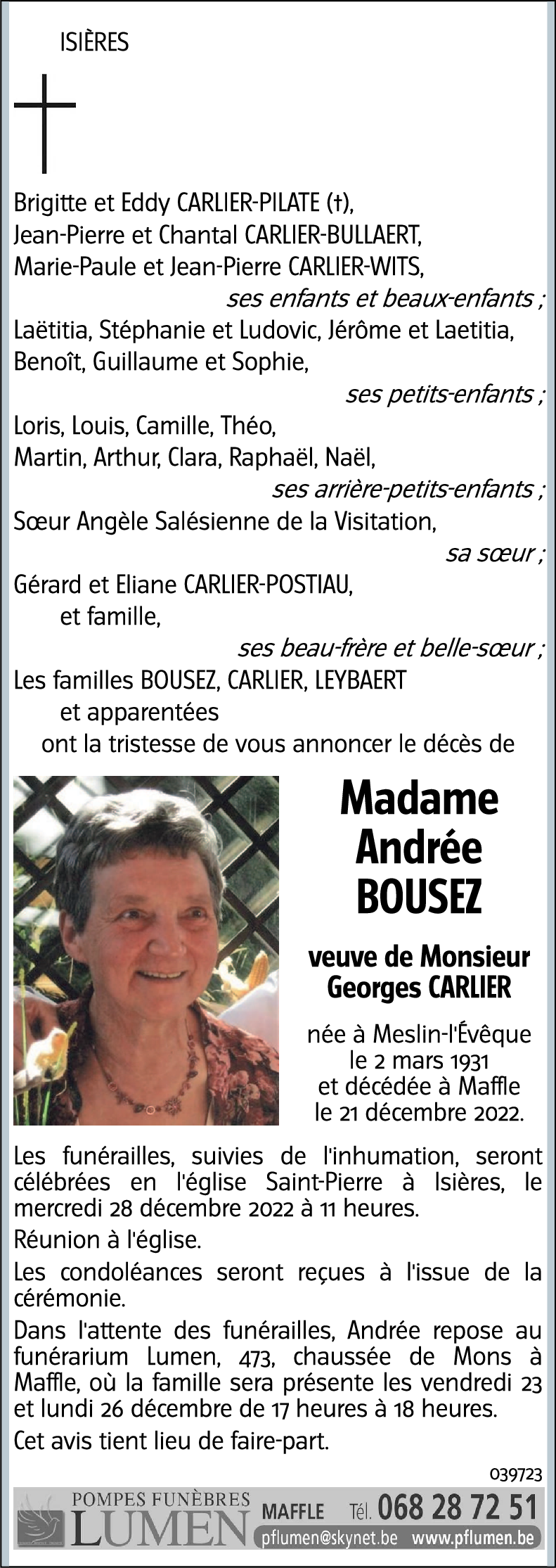 Andrée BOUSEZ