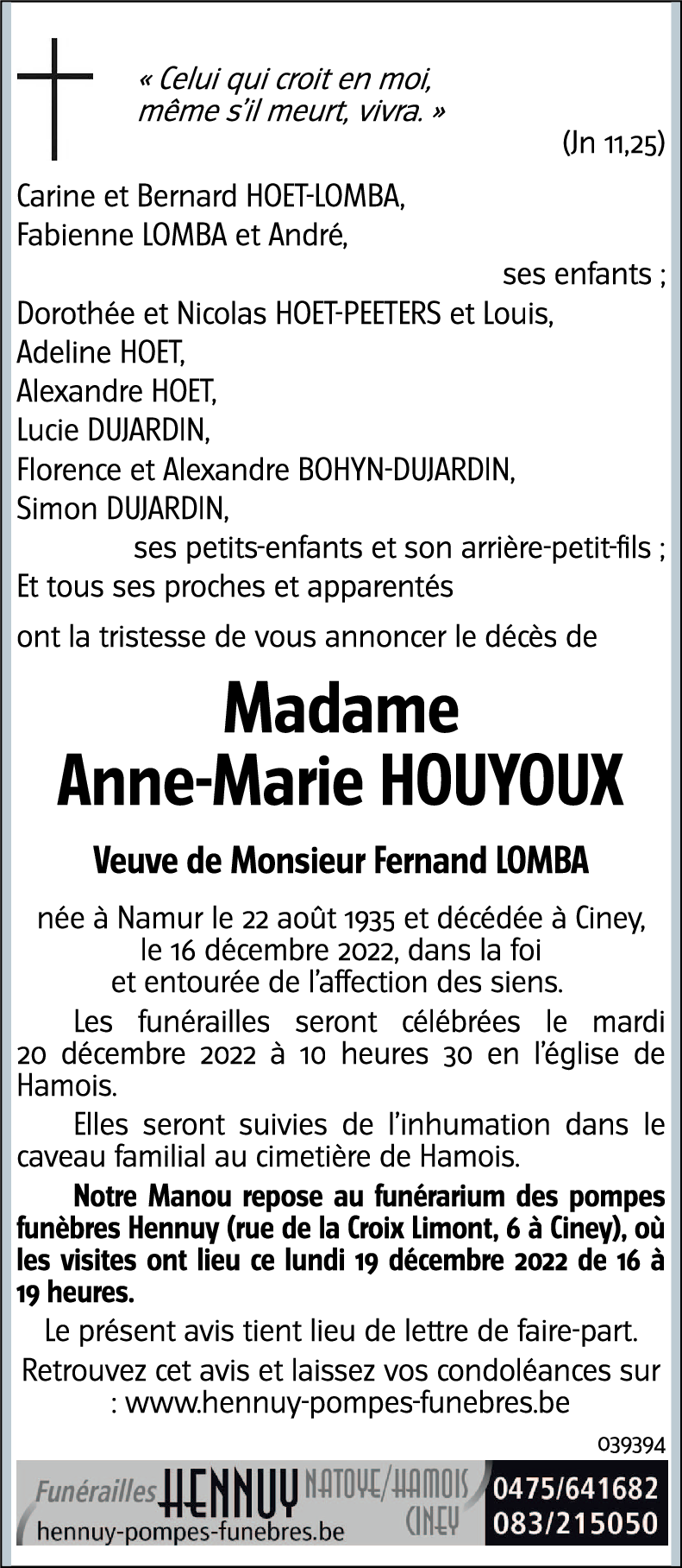 Anne-Marie HOUYOUX