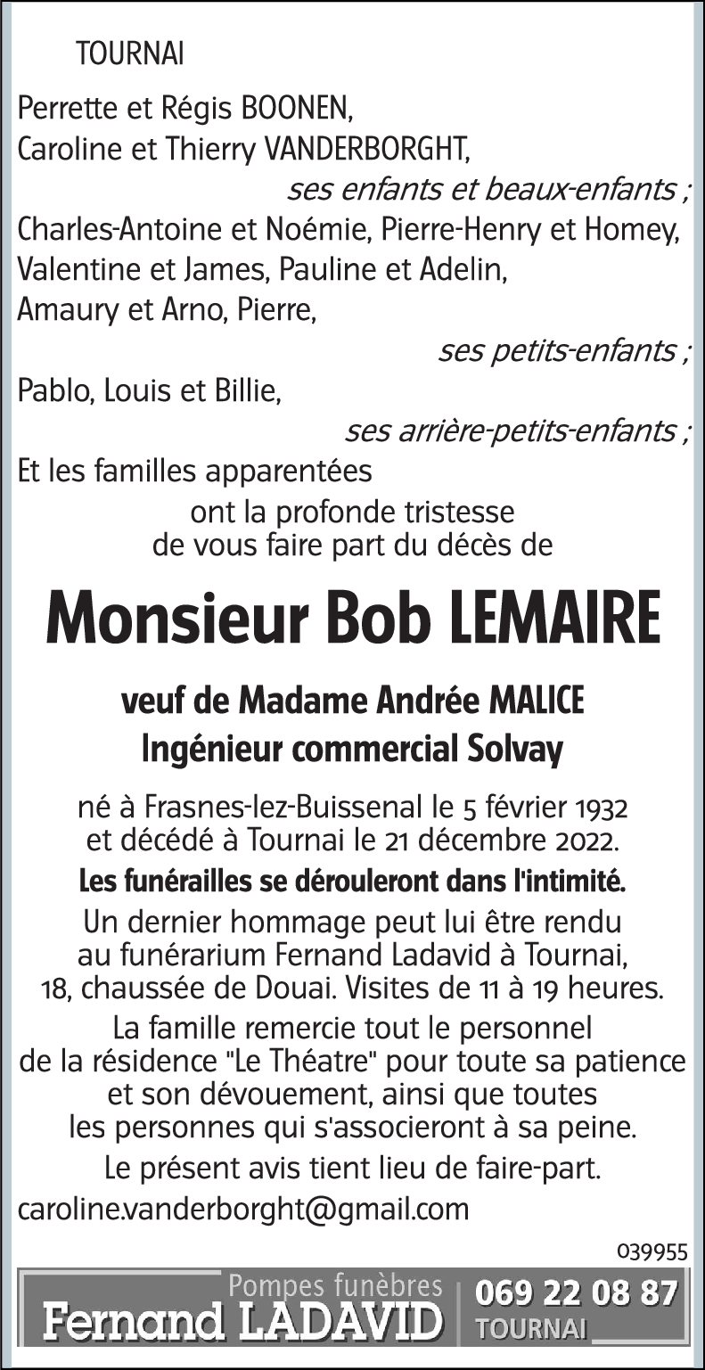 Bob LEMAIRE