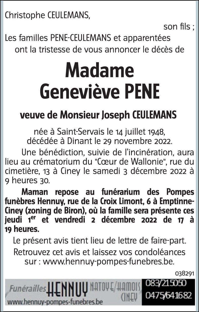 Geneviève PENÉ