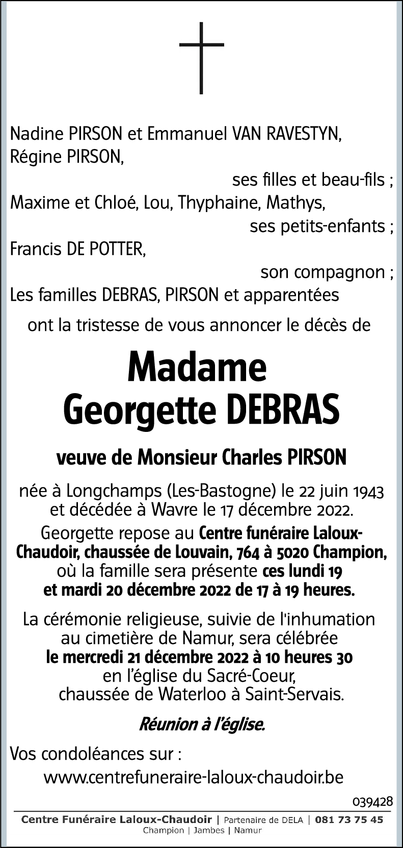 Georgette DEBRAS