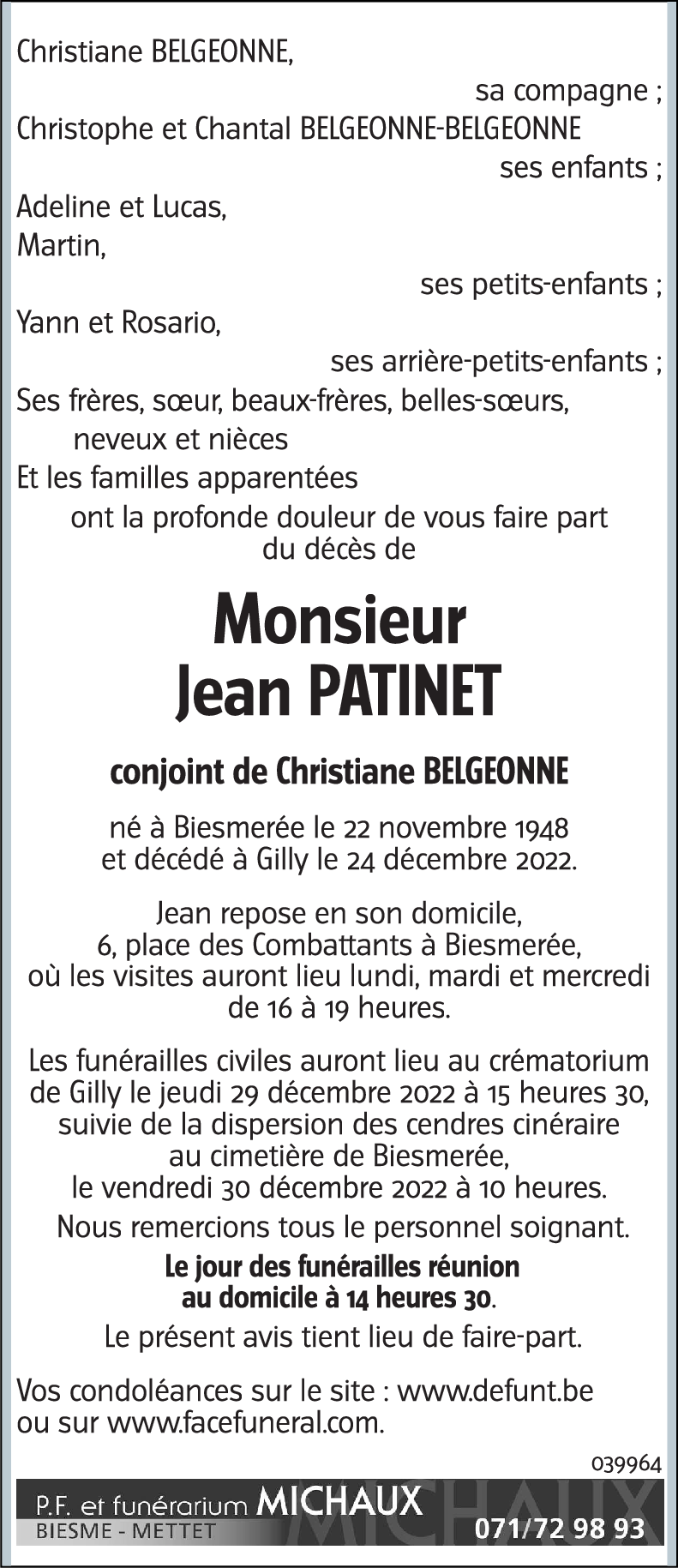 Jean PATINET