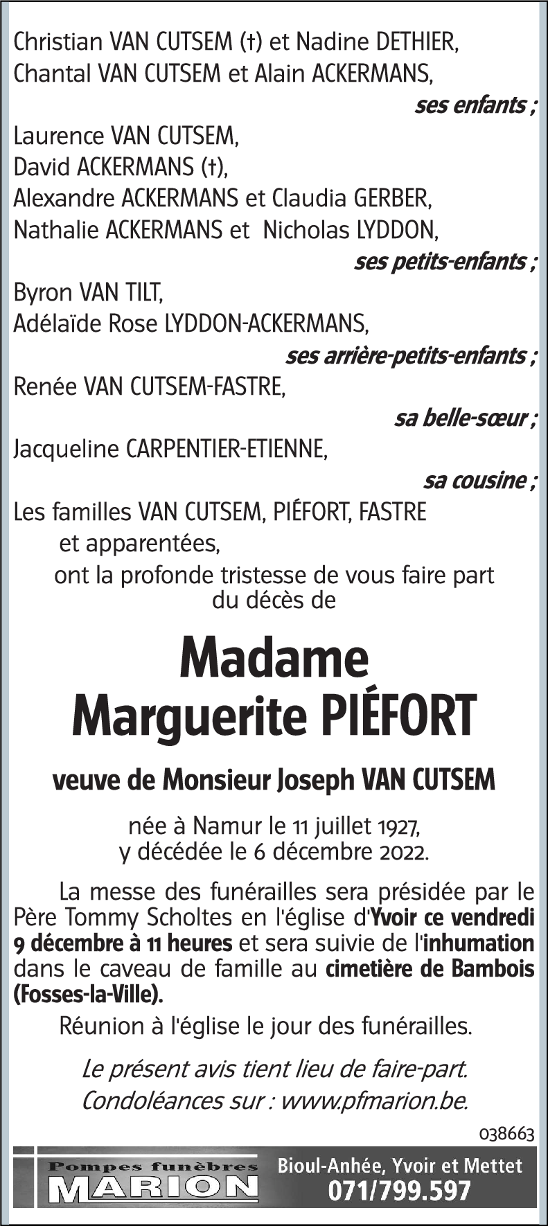 Marguerite PIEFORT