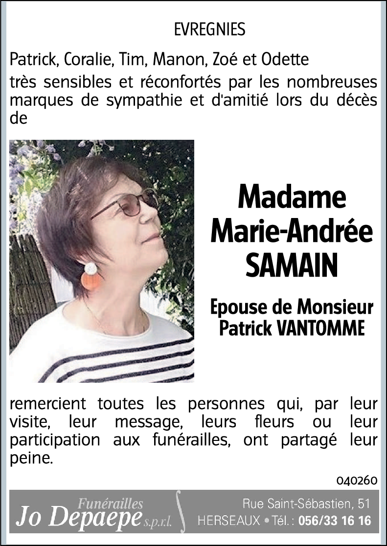 Marie-Andrée SAMAIN