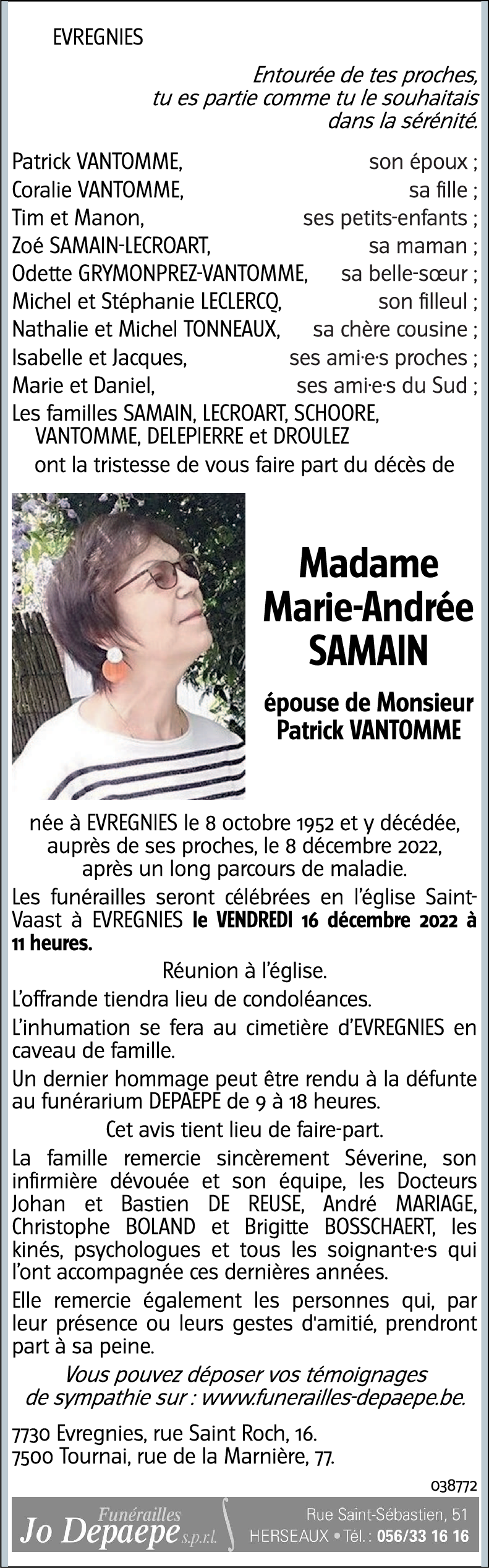 Marie-Andrée SAMAIN