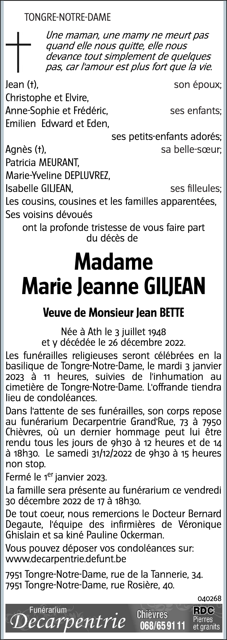 Marie-Jeanne Giljean