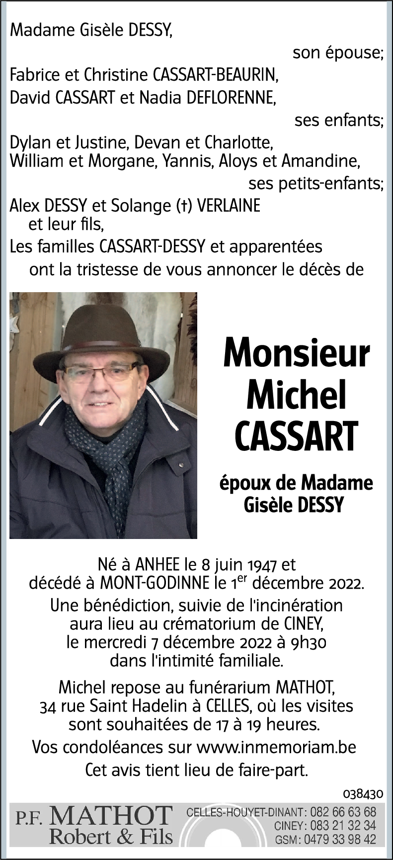 MICHEL CASSART