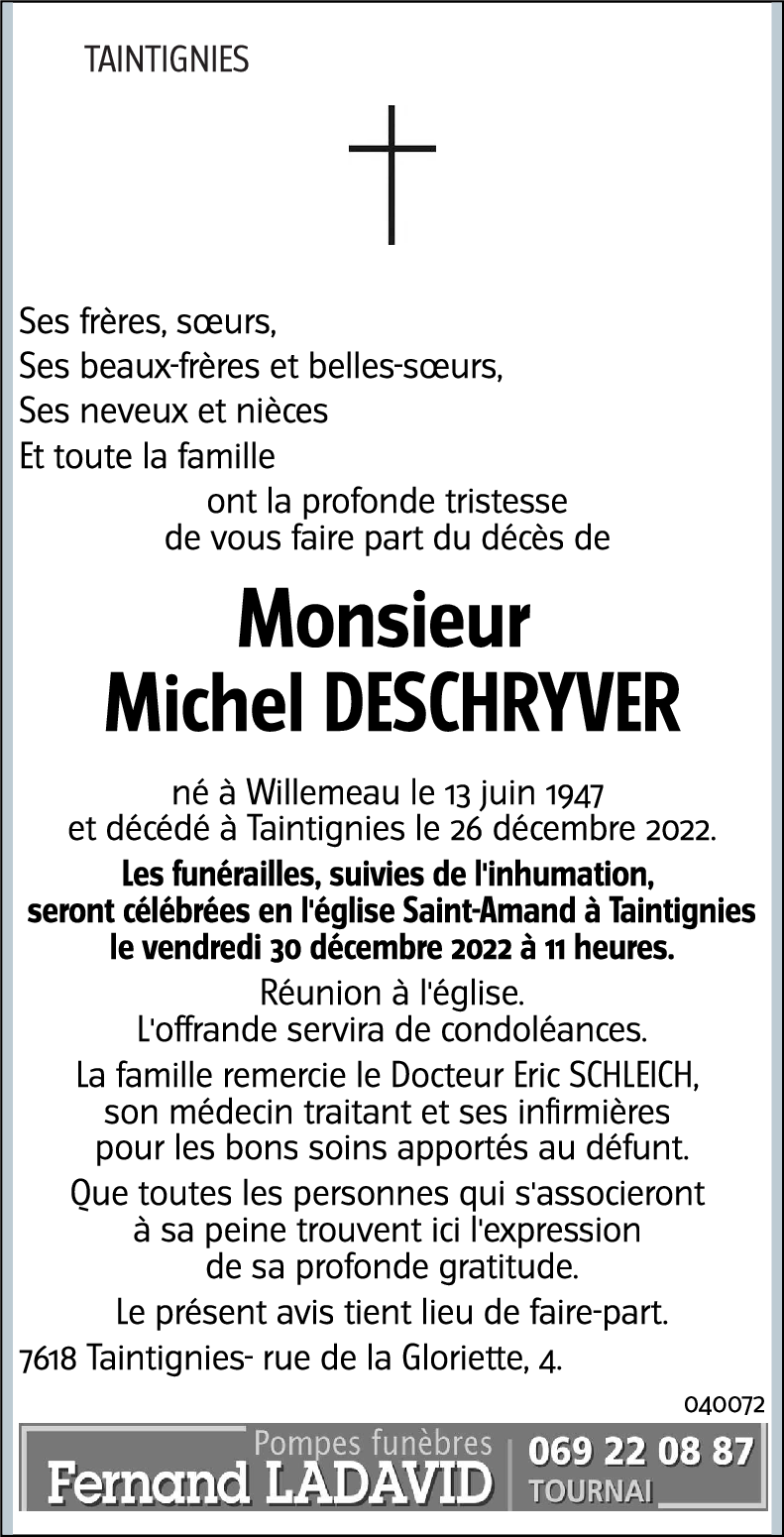 Michel DESCHRYVER