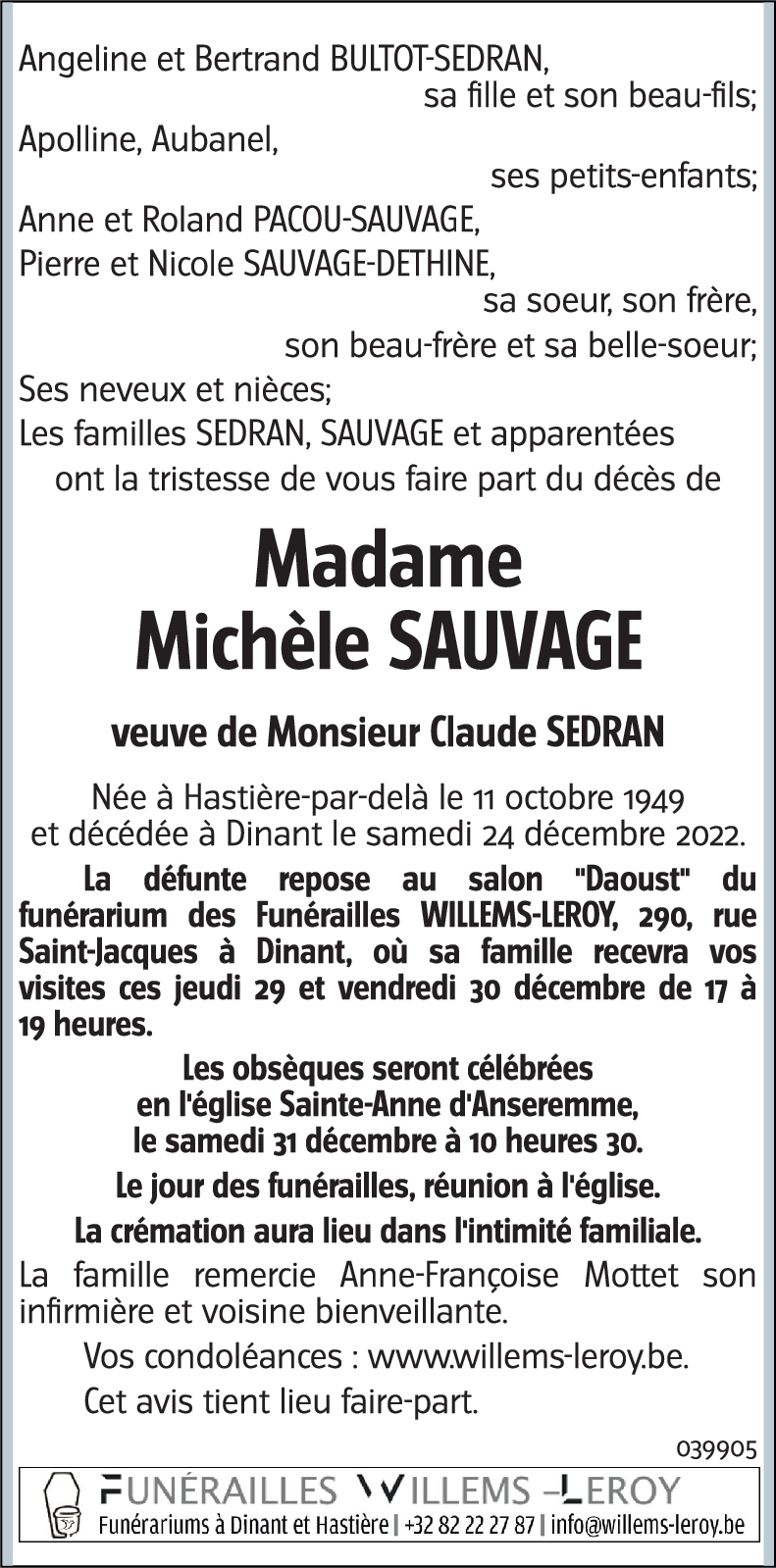 Michèle SAUVAGE